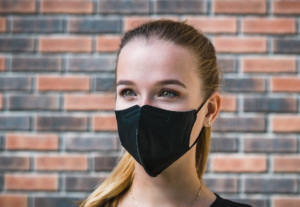 Face Mask on Young Woman